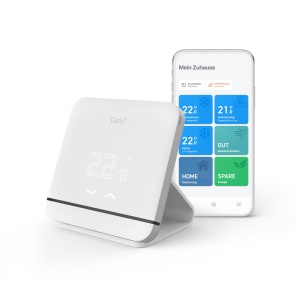 Controler inteligent pentru aer conditionat Tado V3, cu stand, compatibil Alexa si Google Assistant