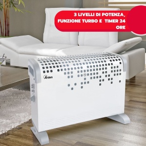 Convector electric Ardes AR4C03, 16001800W, albgri, cu termostat - Img 5