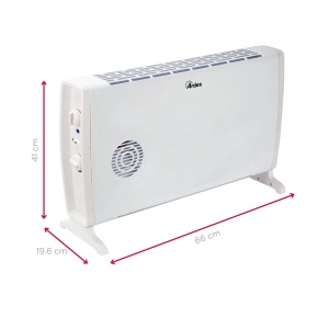 Convector electric Ardes AR4C05T 17002000W cu timer 24h si termostat, grialb - Img 2