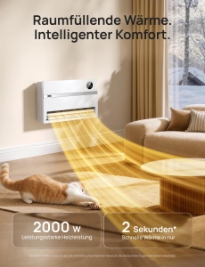 Convector electric Dreo 2000W cu telecomanda si aplicatie, 120 oscilatie - Img 3