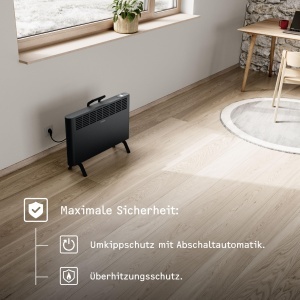 Convector electric STIEBEL ELTRON CNS-B 2000 Plus, 2 kW, negru, pentru 25 m - Img 3