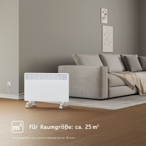 Convector electric STIEBEL ELTRON EG-50-PL2-PE, 2 kW, pentru 25 m, alb - Img 5