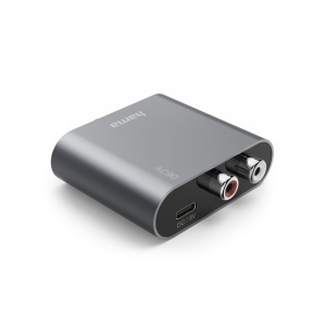 Convertor audio digital la analog Hama, 2 intrari digitale, USB, argintiu - Img 4