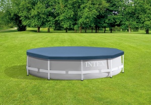 Copertina pentru piscina Intex 58108, 305 cm, albastra, cu prindere cu siret - Img 2