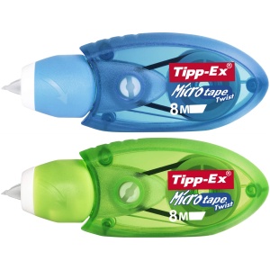 Corector Tipp-Ex Micro Tape Twist, 8 m x 5 mm, 3 buc, diverse culori - Img 2