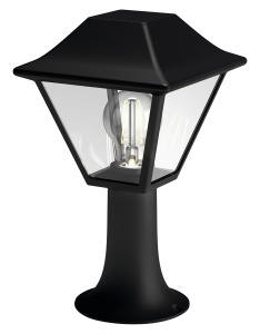 Corpuri de iluminat Philips Alpenglow pentru exterior, priza E27, rezistente la apa, negru, IP44 rezistente la intemperii