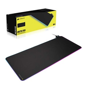 Corsair MM700 RGB Extended Cloth Mouse Pad - 930mm x 400mm - Iluminare RGB 360deg - Hub cu doua porturi USB - Cauciuc gros - Negru - Img 10