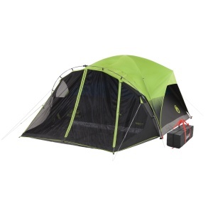 Cort de camping Coleman Carlsbad pentru 6 persoane, tehnologie Dark Room, cu camera de insecte