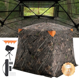 Cort de vanatoare VEVOR Unisex Camuflaj 2205x2205x1750 mm rezistent la intemperii