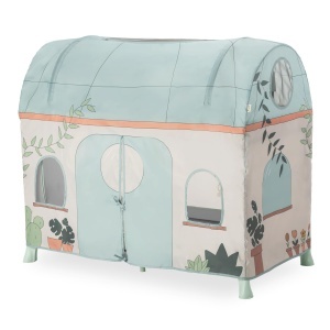 Cort pentru pat de calatorie hauck, model Plants, pentru dimensiuni de 60 cm, usor de montat