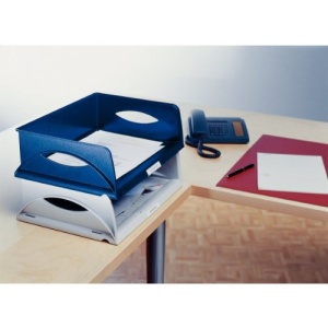 Cos de birou Leitz Sorty 52300035, A4 Maxi, albastru, cu 3 compartimente - Img 8