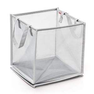 Cos de depozitare pliabil Rayen, multifunctional, 62 x 30 x 30 cm, gri - Img 2