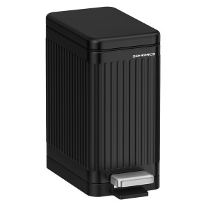 Cos de gunoi SONGMICS ULTB562B01 10L negru din inox cu capac Soft-Close