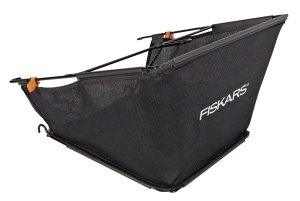 Cos de iarba Fiskars StaySharp Max, 18 litri, negruportocaliu, 1000592