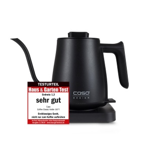 Cratita electrica CASO Coffee Classic Kettle, 0.6L, inox, negru mat