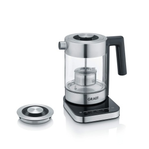 Cratita electrica GRAEF WK350, 1 litru, 2200W, din sticla si inox