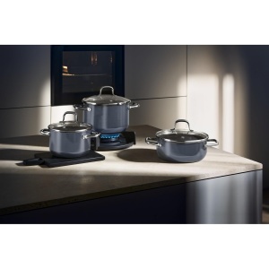 Cratita WMF Fusiontec Essential 16 cm 13L Inductie Albastru Inchis Made in Germany - Img 2