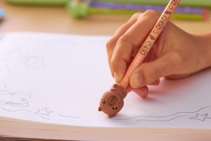 Creion BIC Vibbies cu Radier Ergononomic, 6 BUC, Bruchfeste Mine, Diverse Figurine - Img 6