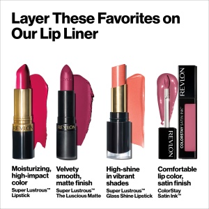 Creion contur buze Revlon Colorstay, Ruby, lung durata, cu spitzer - Img 8