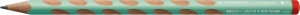 Creion ergonomic STABILO EASYgraph pentru dreptaci, culoare verde pastel, mina HB - Img 5