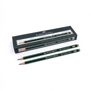 Creion grafit Faber-Castell Castell 9000, H, 12 bucati, 2 mm