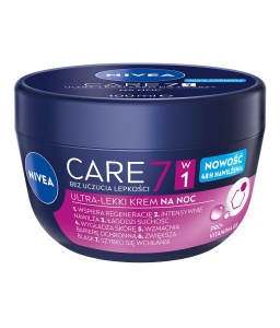 Crema de fata NIVEA 3in1 pentru noapte 100ml, formula usoara, hidratare profunda
