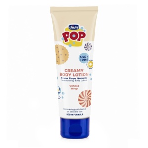 Crema hidratanta pentru copii Chicco POP Creamy Vanilie 150 ml, vegana, fara alcool