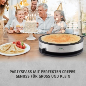 Crepes Maker CASO CM1300 8 trepte de temperatura suprafata antiaderenta 33cm NegruInox - Img 8