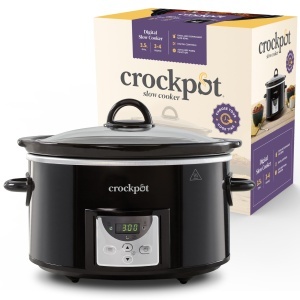 Crockpot Oala cu Gatire Lenta CSC113X, 3.5 L, Negru, Timer Digital