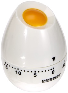 Cronometru Fackelmann 41919 cu design ou, setare 60 minute, sunet puternic