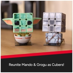 Cub Rubik Star Wars Mandalorian 3x3 cu Stativ, Jucarie pentru Adulti si Copii - Img 6