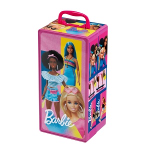 Cufar de haine Theo Klein Barbie cu accesorii, multicolor, pentru 2 papusi