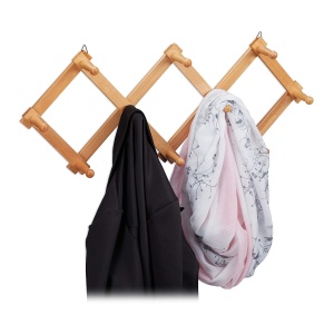 Culoar cu 10 Usi Relaxdays, din Lemn, Extensibil, Design Modern