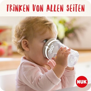 Cupa de invatare NUK Magic Cup, 230 ml, design 360, BPA-free, crab rosu - Img 2