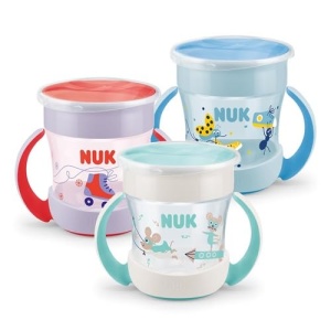 Cupa Magica NUK Mini 160 ml, diverse culori si design-uri, 6 luni