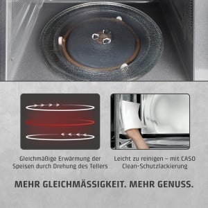 Cuptor cu microunde Caso M20 Ecostyle, 20 L, 700 W, antracit - Img 9