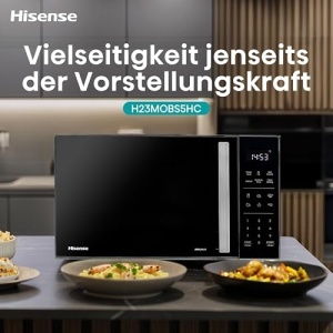 Cuptor cu microunde Hisense H23MOBS5HC, 23L, 900W, Air Fry, Negru - Img 17