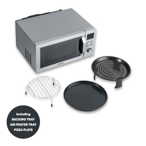 Cuptor cu microunde multifunctional SEVERIN Crispy Wave MW 7982 4-in-1 25L ArgintiuInox - Img 10