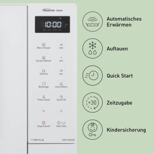 Cuptor cu microunde Panasonic NN-ST64QWEPG, 32L, 1000W, alb, Inverter - Img 7