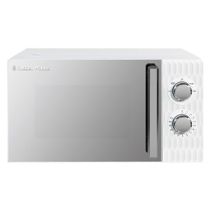 Cuptor cu microunde Russell Hobbs Honeycomb RHMM715 Solo 17 litri 700W alb cu 5 niveluri de putere temporizator incorporat si functie de dezghetare