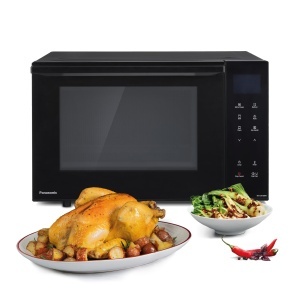 Cuptor cu microunde si grill Panasonic NN-DF38PBEPG, 23 L, 1000 W, Negru