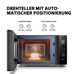 Cuptor cu microunde Toshiba MV-AM20TBK 20L 800W 12 programe automate Negru - Img 5