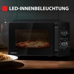 Cuptor cu microunde Toshiba MW2-MM20PF(BK), 20L, 800W, Negru - Img 5