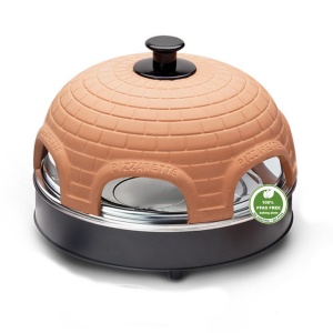 Cuptor de pizza Emerio PIZZARETTE, 6 persoane, design teracota, portocalieneagra