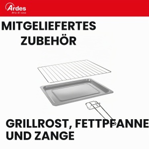 Cuptor electric Ardes AR6226S, 25 litri, 6 functii, argintiu - Img 7