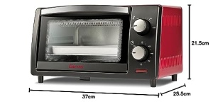Cuptor electric Girmi FE10, 800 W, 10 litri, negrurosu - Img 10