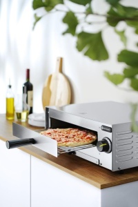 Cuptor electric Hendi pentru pizza O30cm 1450W inox timer 15 min - Img 2
