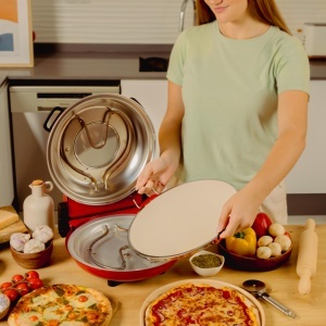 Cuptor electric pentru pizza Cecotec Mama Mia Window 1200 W 400degC Timer 15 min Placa ceramica - Img 7