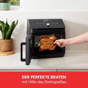 Cuptor Instant Air Fryer 13L cu capacitate XXL 9 Programe si Rotisor - Prajire Gratar Prajire Prajire Coacere Prajire Reincalzire Deshidratare si Impe - Img 4