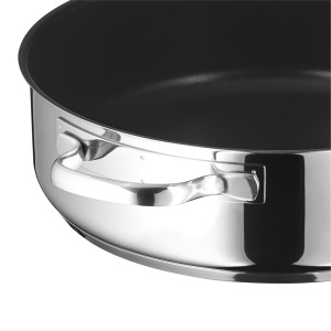 Cuptor olandez WMF 28cm inductie, caserola cu capac 5l, acoperit cu otel inoxidabil Cromargan, se poate folosi pentru cuptor, margine inalta - Img 3